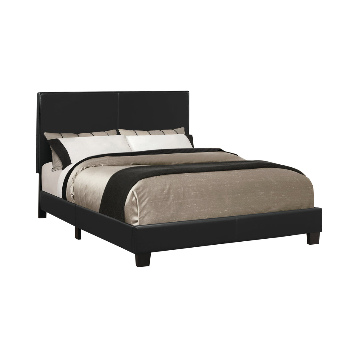 Coaster Mauve Twin Upholstered Bed Black Model 300558T