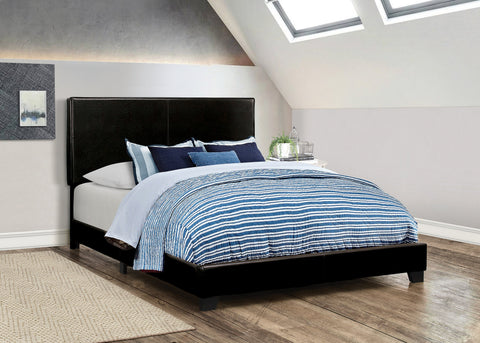 Coaster Dorian Upholstered California King Bed Black Model 300761KW
