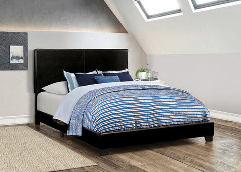 Coaster Dorian Upholstered California King Bed Black Model 300761KW
