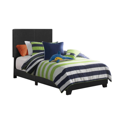 Coaster Dorian Upholstered Twin Bed Black Model 300761T
