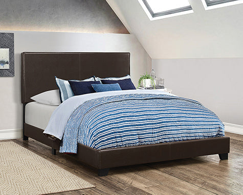 Coaster Dorian Upholstered California King Bed Brown Model 300762KW