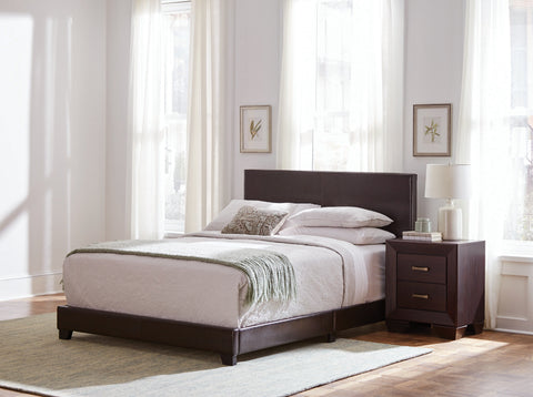 Coaster Dorian Upholstered Queen Bed Brown Model 300762Q