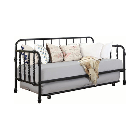 Coaster Marina Twin Metal Daybed with Trundle Black Model 300765