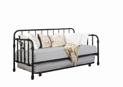 Coaster Marina Twin Metal Daybed with Trundle Black Model 300765