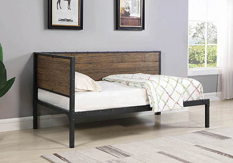 Coaster Getler Daybed Weathered Chestnut and Black Model 300836