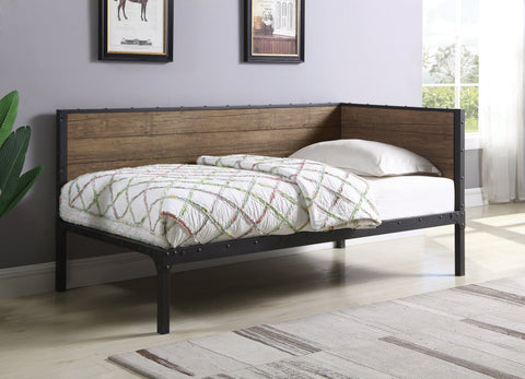 Coaster Getler Daybed Weathered Chestnut and Black Model 300836