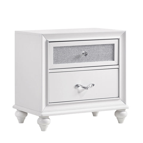 Coaster Barzini California King Wingback Tufted Bed White Model 300843KW