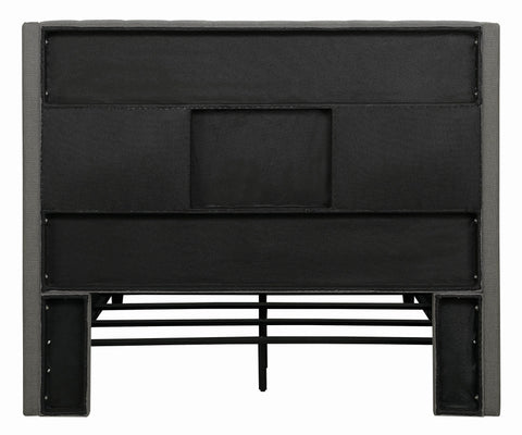 Coaster Bancroft Demi-wing Upholstered Full Bed Grey Model 301405F