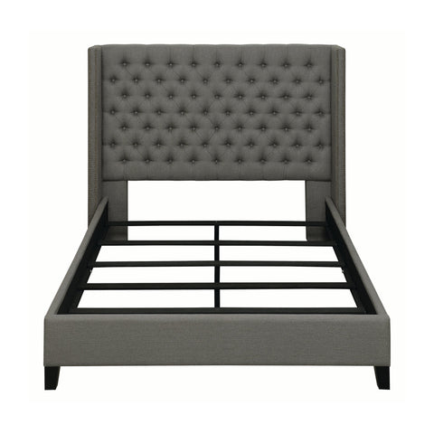 Coaster Bancroft Demi-wing Upholstered Full Bed Grey Model 301405F