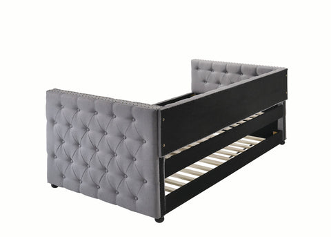 Coaster Mockern Tufted Upholstered Daybed with Trundle Grey Model 302161