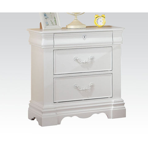 ACME Estrella White Finish Estrella Nightstand Model 30243