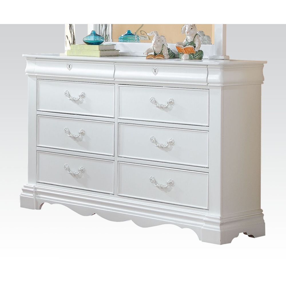 ACME Estrella White Finish Estrella Dresser Model 30245