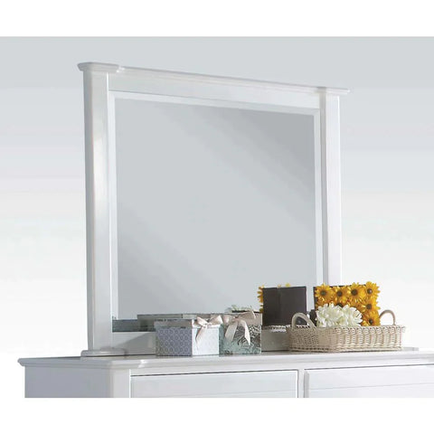Mallowsea White Mirror Model 30424 By ACME Furniture