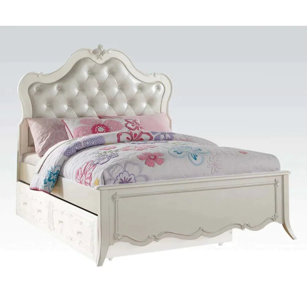 Edalene PU & Pearl White Full Bed Model 30500F By ACME Furniture
