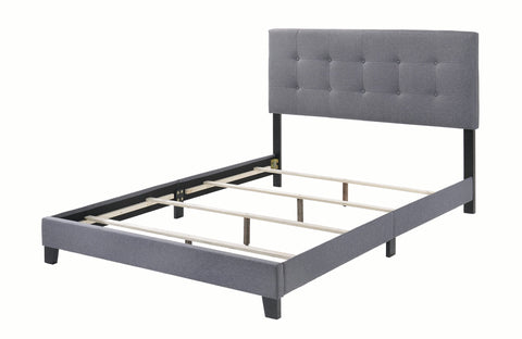 Coaster Mapes Tufted Upholstered Eastern King Bed Grey Model 305747KE