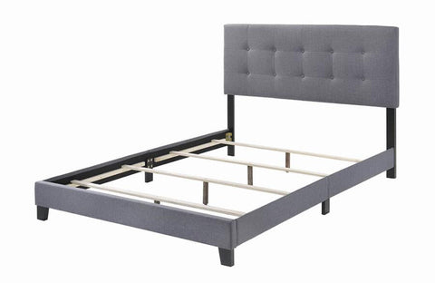 Coaster Mapes Tufted Upholstered Queen Bed Grey Model 305747Q
