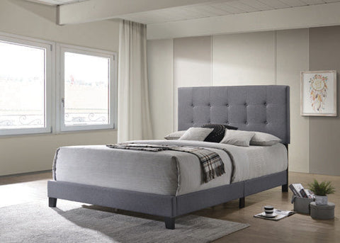 Coaster Mapes Tufted Upholstered Queen Bed Grey Model 305747Q