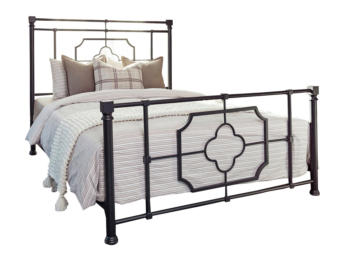 Coaster Paskay Eastern King Metal Panel Bed Matte Black Model 305766KE