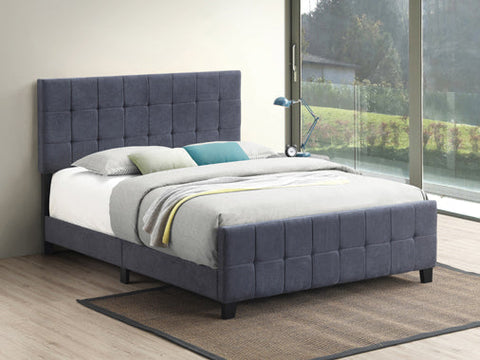 Coaster Fairfield Queen Upholstered Panel Bed Dark Grey Model 305953Q