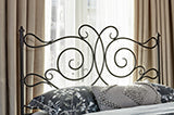 Coaster Parleys Eastern King Metal Bed with Scroll Headboard Dark Bronze Model 305967KE