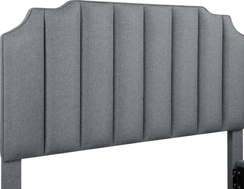 Coaster Fiona Upholstered Panel Bed Light Grey Model 306029Q