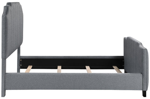 Coaster Fiona Upholstered Panel Bed Light Grey Model 306029Q