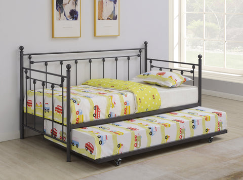 Coaster Nocus Spindle Metal Twin Daybed with Trundle Model 306057