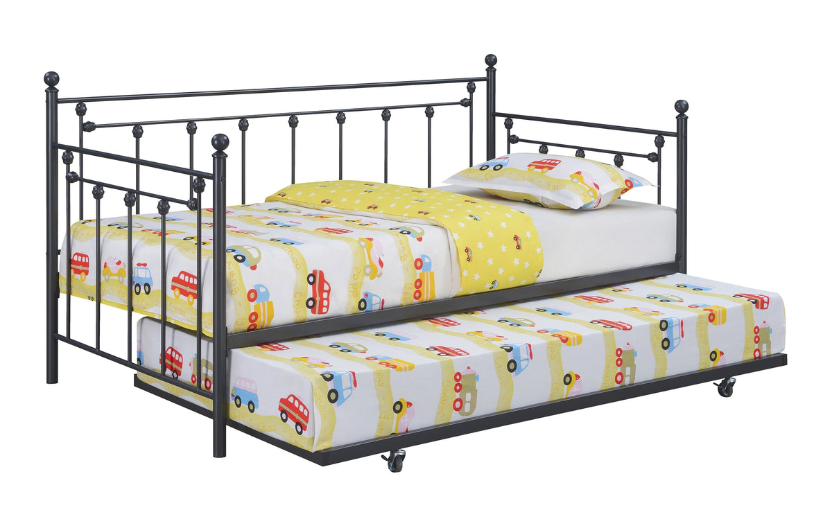 Coaster Nocus Spindle Metal Twin Daybed with Trundle Model 306057