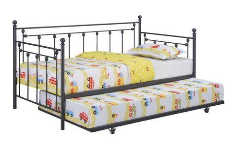 Coaster Nocus Spindle Metal Twin Daybed with Trundle Model 306057
