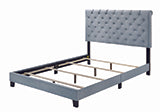 Coaster Warner Eastern King Upholstered Bed Slate Blue Model 310041KE
