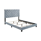 Coaster Warner Queen Upholstered Bed Slate Blue Model 310041Q