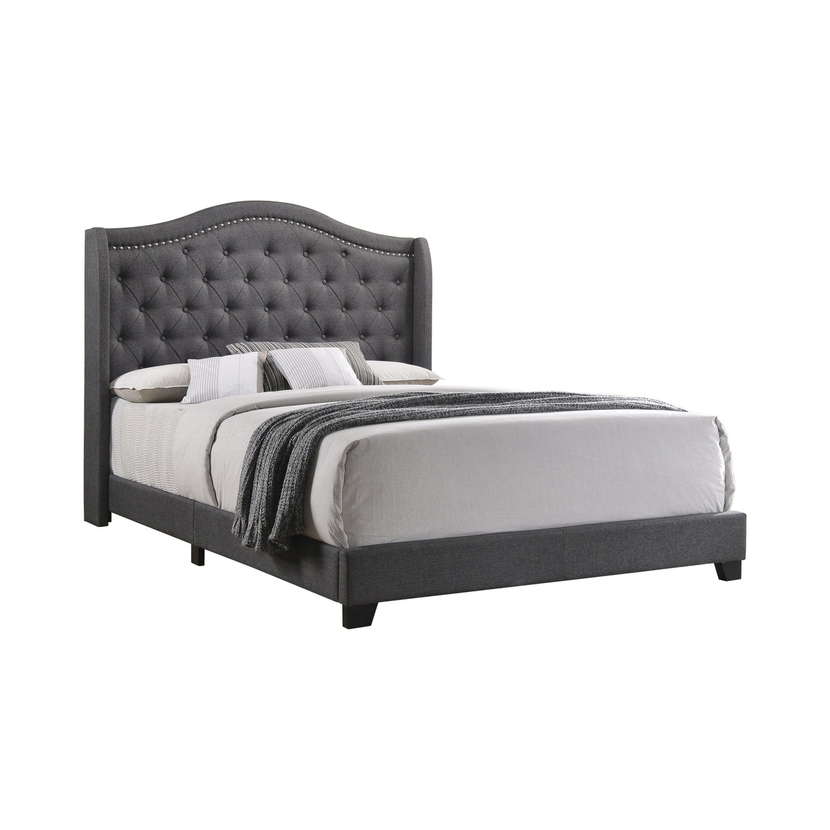 Coaster Sonoma Camel Back Full Bed Grey Model 310072F