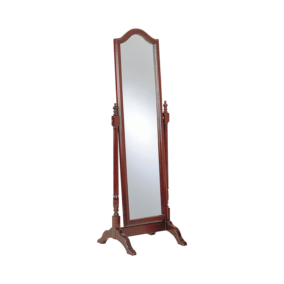 Coaster Cabot Rectangular Cheval Mirror with Arched Top Merlot Model 3103