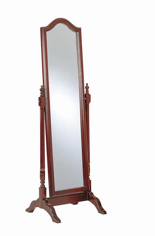 Coaster Cabot Rectangular Cheval Mirror with Arched Top Merlot Model 3103