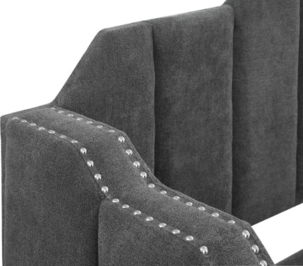 Coaster Kingston Upholstered Twin Daybed with Trundle Charcoal Model 315962
