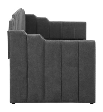 Coaster Kingston Upholstered Twin Daybed with Trundle Charcoal Model 315962
