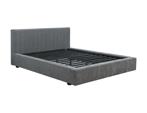 Coaster Gregory Upholstered Platform Bed Graphite Model 316020KW