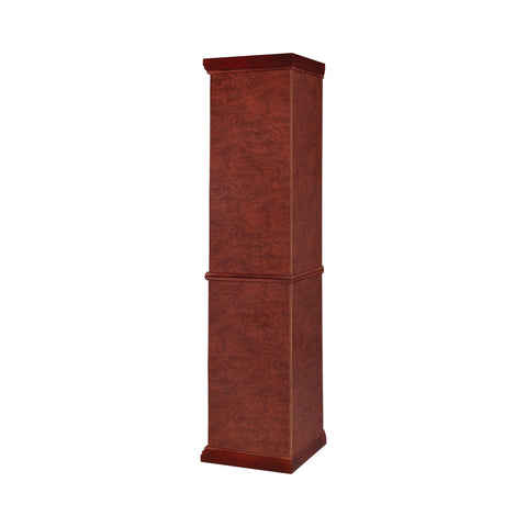 Coaster Appledale 6-shelf Corner Curio Cabinet Medium Brown Model 3393