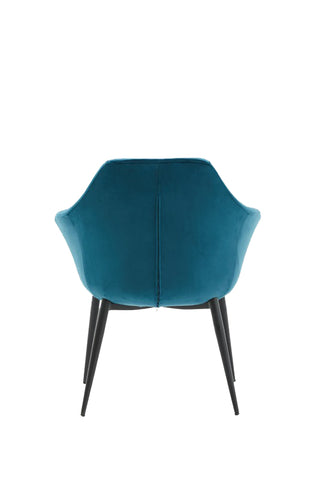 Modrest Wilson Modern Teal Velvet & Black Dining Chair By VIG Furniture