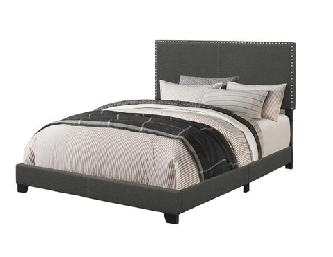 Coaster Boyd Full Upholstered Bed with Nailhead Trim Charcoal Model 350061F