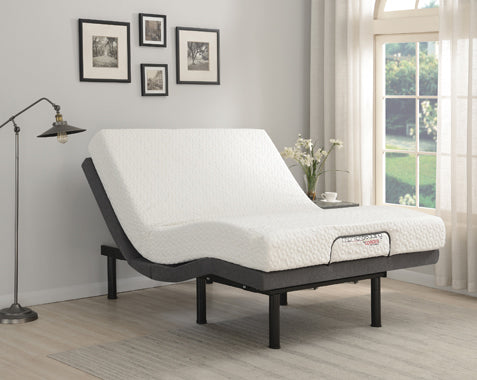 Coaster Negan California King Adjustable Bed Base Grey and Black Model 350132KW