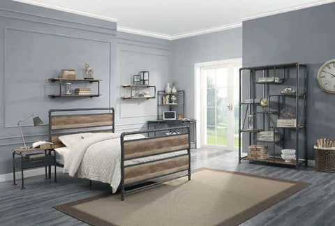 Nicipolis Glass & Sandy Gray Nightstand Model 30738 By ACME Furniture