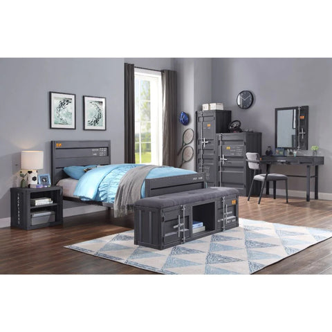 Cargo Gunmetal Twin Bed Model 35920T By ACME Furniture