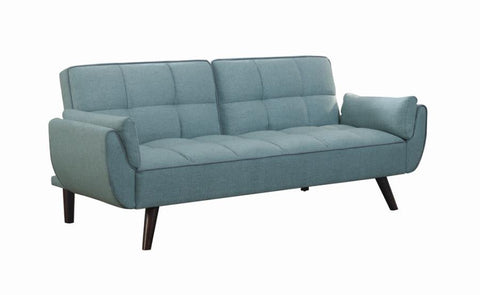 Coaster Caufield Biscuit-tufted Sofa Bed Turquoise Blue Model 360097