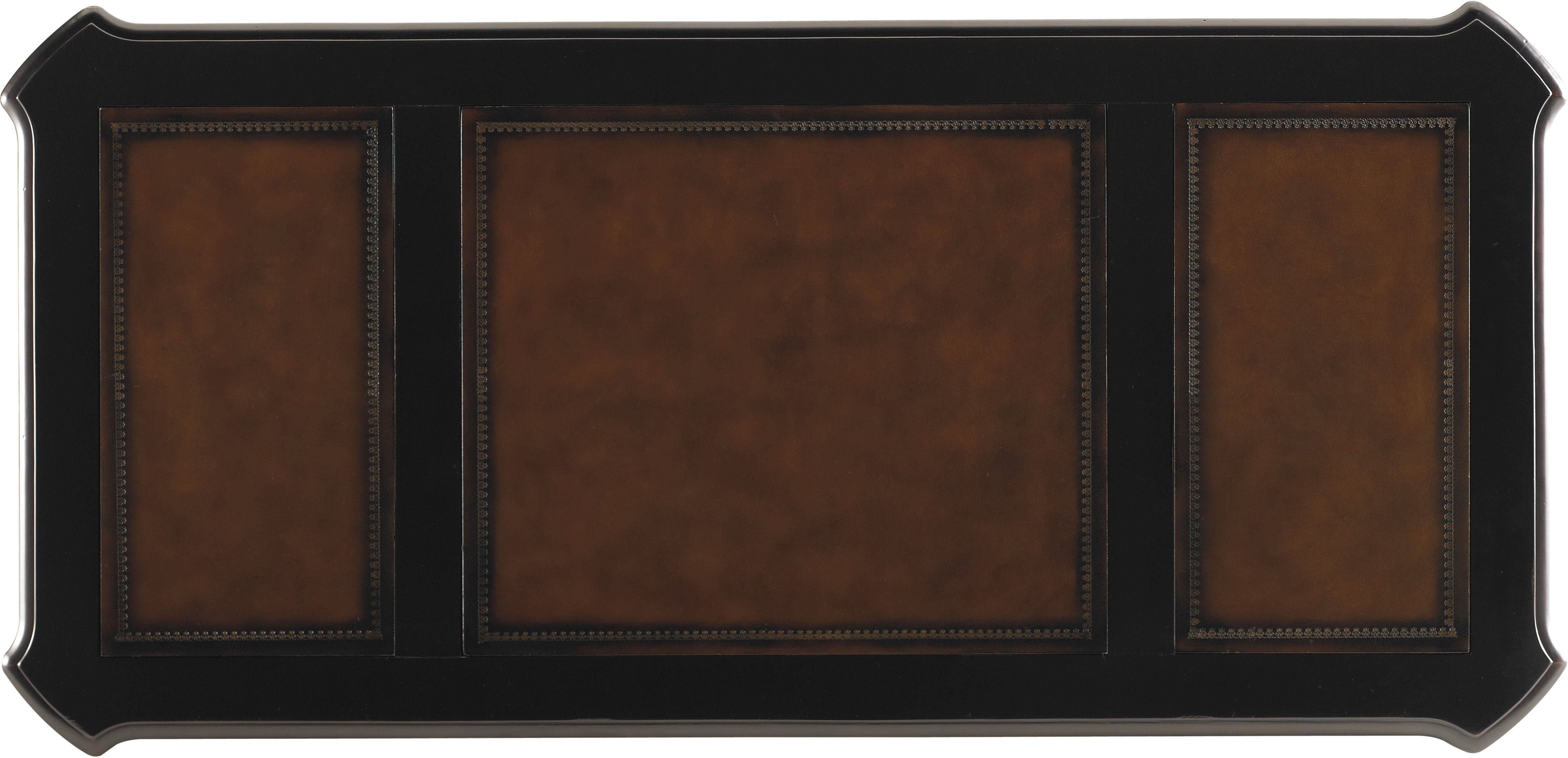 Hooker Furniture Home Office Telluride 76'' Executive Desk w/Leather Panels