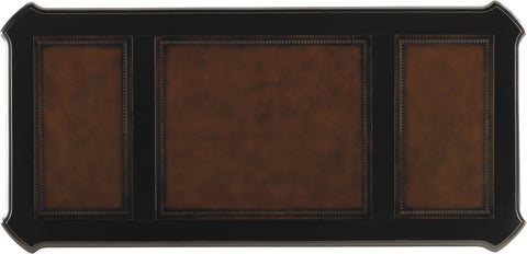 Hooker Furniture Home Office Telluride 76'' Executive Desk w/Leather Panels