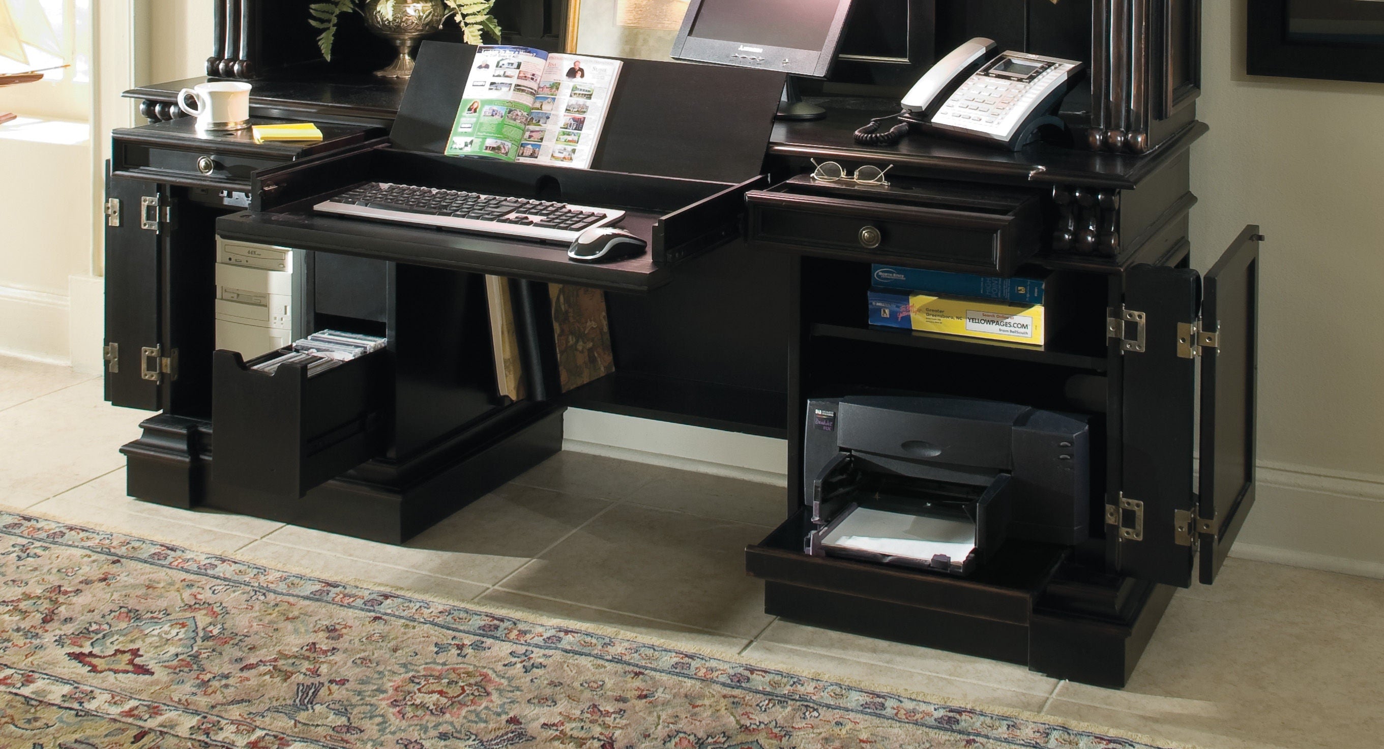 Hooker Furniture Home Office Telluride Computer Credenza