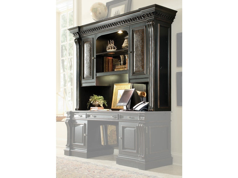 Hooker Furniture Home Office Telluride Computer Credenza Hutch
