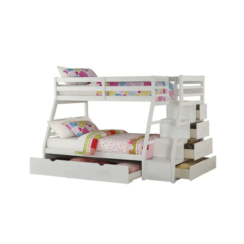 Jason White Twin/Full Bunk Bed Model 37105 By ACME Furniture