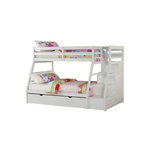 Jason White Twin/Full Bunk Bed Model 37105 By ACME Furniture